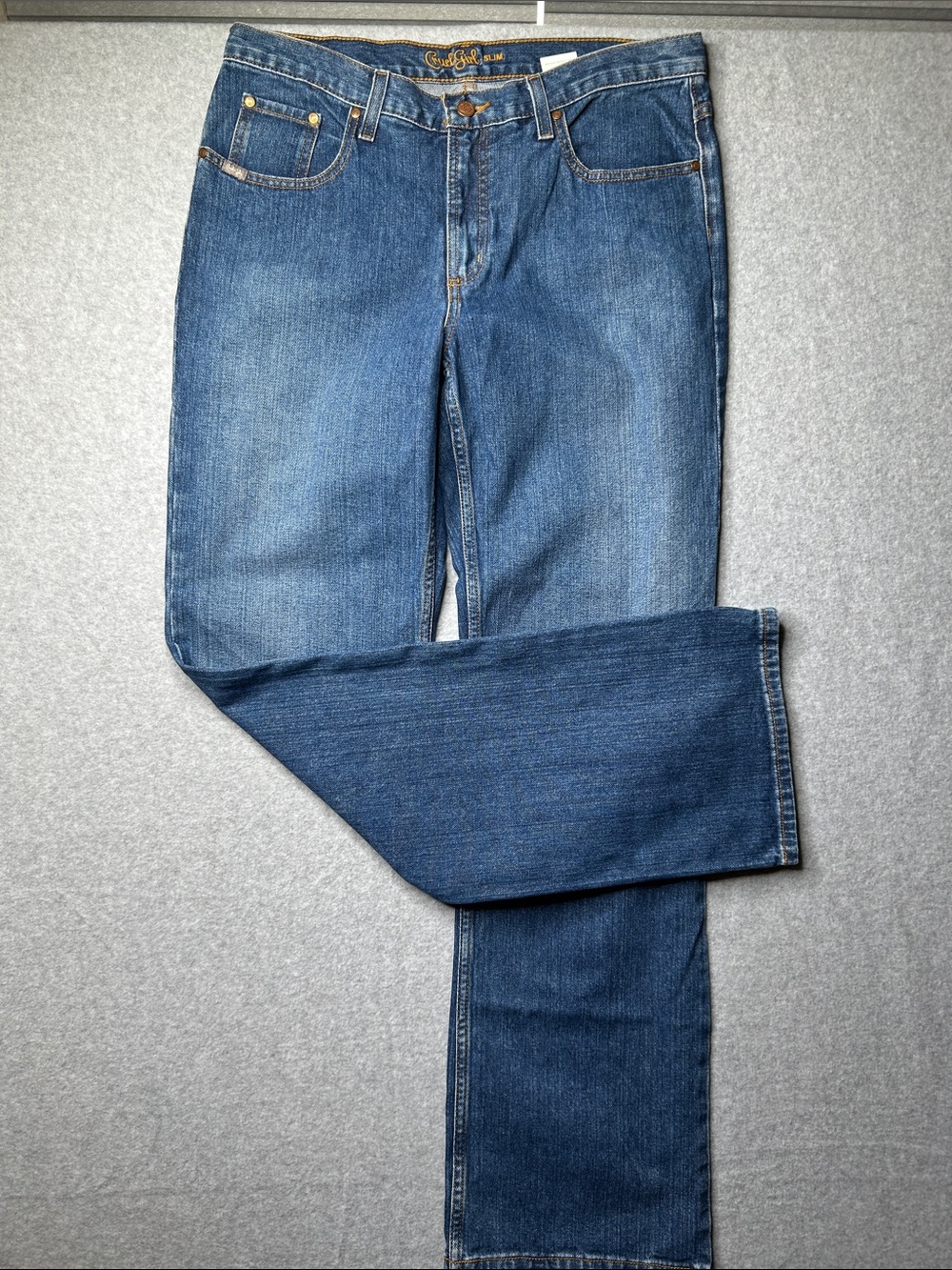 Cruel Girl Boot Cut Jeans — Medium Blue Denim